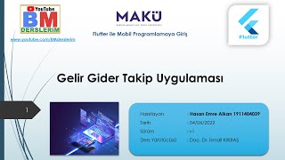 20 - Gelir Gider Takip Uygulaması