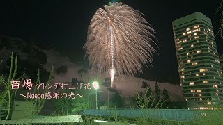 2023 苗場スキー場　ゲレンデ打上げ花火～Naeba感謝の光～　　#fireworks #花火