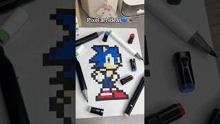 🦔Pixel art ideas💙 #sonic #art #drawing #pixar #pixelart #pixelartideas ￼