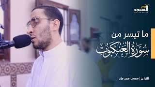 ما تيسر من سورة ( العنكبوت ) _ القارئ || محمد أحمد جاد