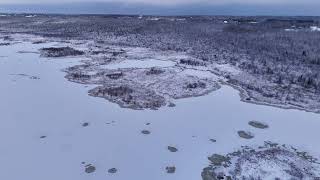 Mud Lake, Cedarburg Bog Aerial Look 2024