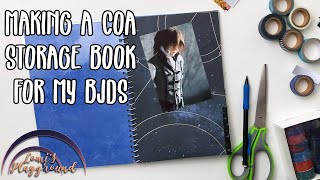 Craft with me: Making a storage book for my BJD COAs