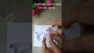 Amezing quilling design #diy #art #quilling #lettering #shorts #youtubeshorts #trending