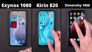 Exynos 1080 Vs Kirin 820 Vs Dimensity 1000 | Which is Faster | Speed Comparison!!