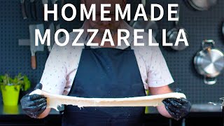 How to Make Mozzarella Cheese at Home | 30-minute Mozzarella Cheese Recipe | Best Mozzarella Cheese