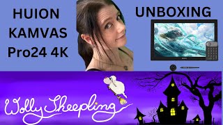 Huion Kamvas Pro 24 (4K) (2024)- Elas neues Werkzeug - Unboxing - Ela von Wolly Sheepling