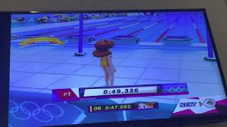 Ludwig Von Koopa loses to Daisy in 100m Freestyle