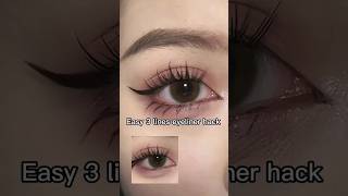 easy 5 spec eyeliner hack💓💗you will love it!subscribe please #shorts #eyeliner