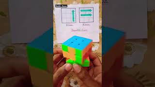 How to solve 3 by 3 rubik's cube trick #shorts #rubikscube