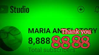 THANK YOU. I HAVE REACHED 8,888 SUBSCRIBERS. THANK YOU