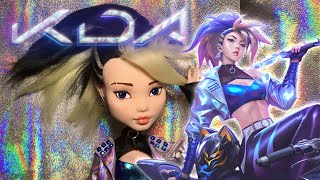 K/DA Akali ALL OUT | OOAK Doll Repaint