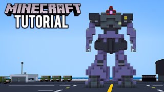 MINECRAFT : How To Build Rick Dom / Dom Trooper MS-09Rリック・ドム  From Gundam