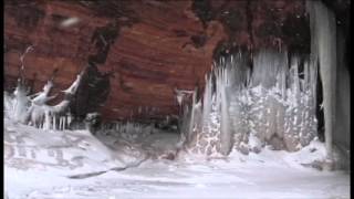 Lake Superior ice caves before the crowds - Jan. 2014