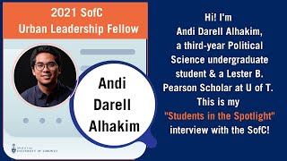 Students in the Spotlight interview with Andi Darell Alhakim