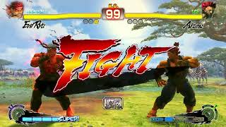 Evil Ryu vs Akuma (Hard AI) - Ultra Street Fighter 4 Arcade Edition