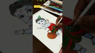 Easy Krishna Drawing🎨 Pencil Art #art #drawing #pencilart #krishna #jaishreekrishna #yt #easydrawing