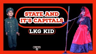 🤩State & It's Capitals/LKG Kid/Learn state and capitals/easy learning/online