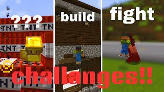 I Challange My Friend To Complete This Dare | minecraft