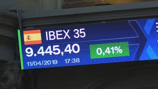 El Ibex 35 sube un 0,41% y cierra la jornada en los 9.445 puntos