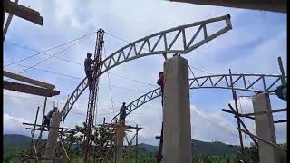 Paano e akyat yung Mahabang Truss by Manual Lifting