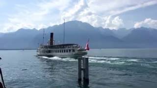 Dampfer auf dem Genfersee / Paddle Steamer on Lake Geneva