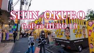 【4K】Evning Walk H265 Shin-okubo Tokyo Japan GoPro HERO 10