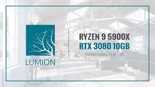 Render Lumion 12 - Ryzen 9 5900X, RTX 3080 10GB (Proyecto Clásico)