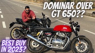 Dominar 400 over Continental GT650? @BajajDominar vs @royalenfield