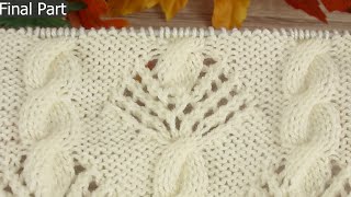 Final part of a Very Easy Knitting Pattern For Beginners to Follow With Subtitles!!!