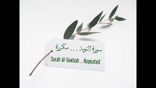 سورة التوبة الآيات 21  --  24 مكررة.  Surat ( At-Tawbah) verse 1 --- 4  are    repeated