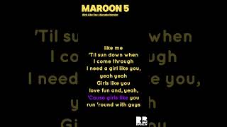 Maroon 5 - Girls Like You | Karaoke Version