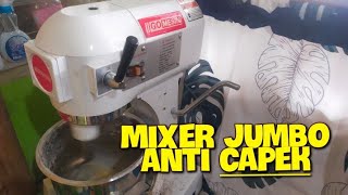 Bikin donat menggunakan mixer jumbo