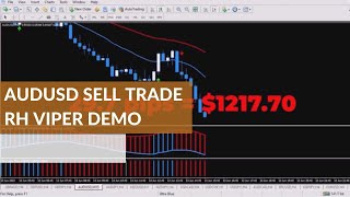 AUDUSD Forex Sell Trade RH Viper Trading System Demo