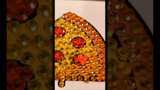 diamond paint a slice of pizza with me! #diamondpainting #artsandcrafts #oddlysatisfying #pizza