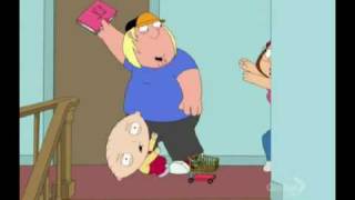 stewie falls down stairs