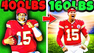 CHUBBY PATRICK MAHOMES, BUT EVERY YARD = WEIGHT LOSS!