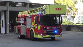 London Fire Brigade - Paddington 32M Turntable Ladder Turnout 13-10-2021