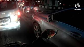 Riding in night traffic of Bangalore | 20 August 2024 #motovlogger #yamaharfzsv3 #motovlogging