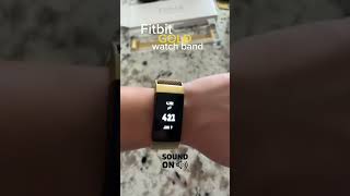 Fitbit Gold watch band.#watch band #watches