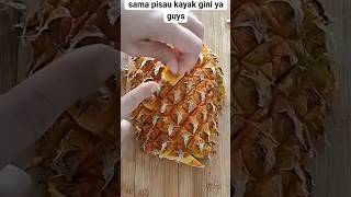 makan nenas tanpa di kupas #youtubeshorts #zafira #asmr