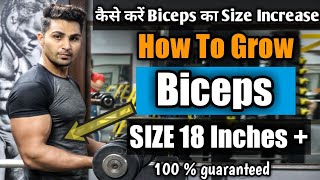 How To Get Big Biceps Fast | कैसे बनाएं 18 इंच का डोला | Royal  Shakti Fitness |