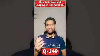 How to implement Logging in Spring Boot? #shorts