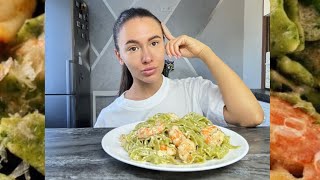 ЧТО МЕНЯ БЕСИТ В ЛЮДЯХ🥴|| МУКБАНГ: паста с креветками 🦐🍝🧀 #мукбанг#mukbang