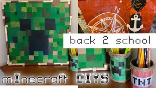 Heidi Sonboul DIY Challenge | Minecraft Crafts | Back to school kids desk| Teacher gift ideas