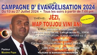 Campagne D' Evangelisation/Past. Maxime Pape/Titre: "Comment Renvoyer Ses Funérailles!"