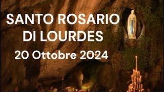 Il Santo Rosario di Lourdes di oggi - Domenica 20 Ottobre 2024