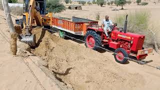 Mahindra 585 Di Tractor || Tractor video || JCB video ll Mahindra tractor Fully Loaded Trolley