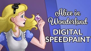 DIGITAL SPEEDPAINT - Alice in Wonderland | A is for Alice