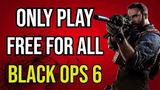 How to Play Free For All in BO6 Black Ops 6