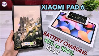 Xiaomi Pad 6 (256GB) | 10% to 100% Battery Charging Test | 8840mAh + 33W | Checked Every 10 Mins